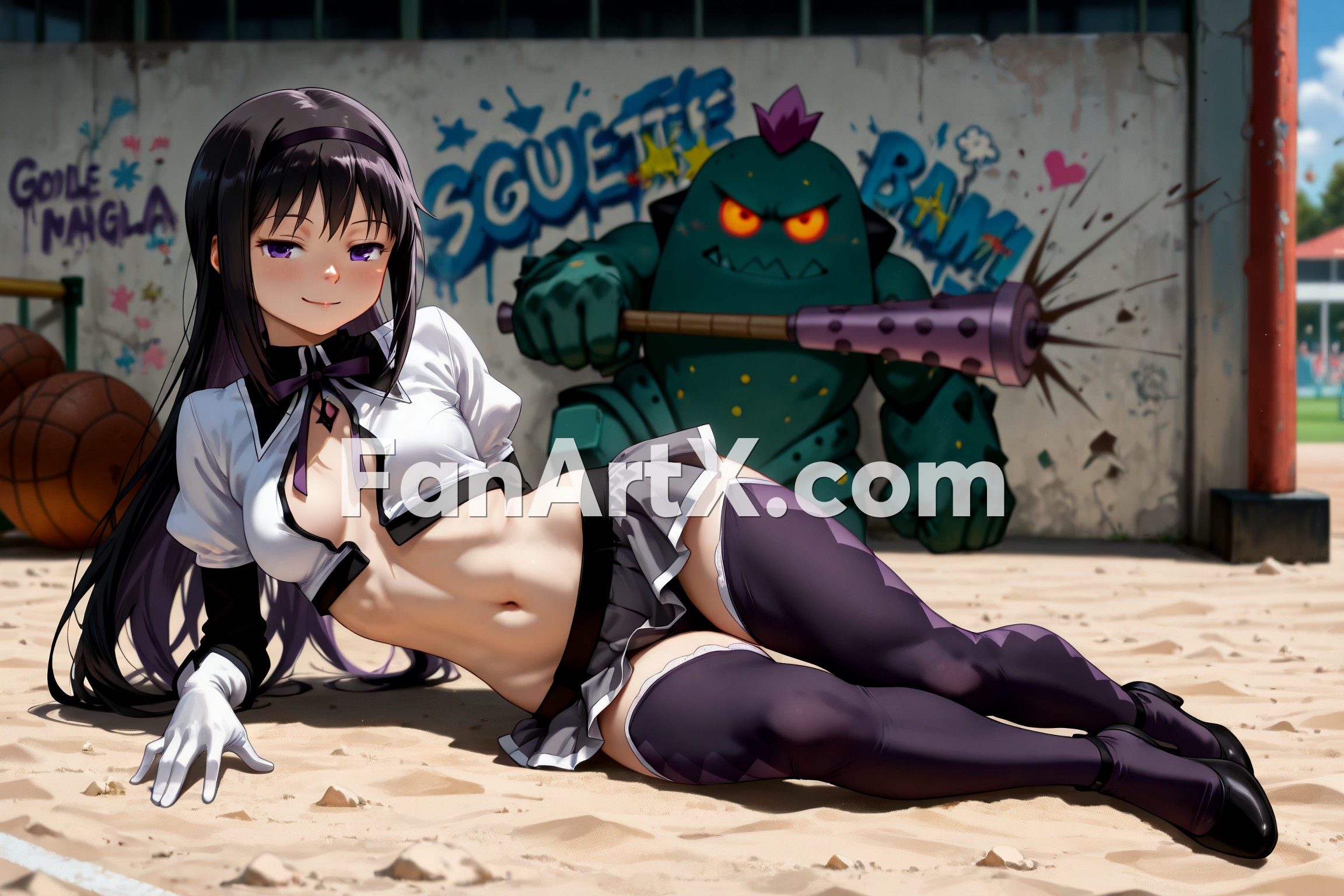 Akemi Homura Puella Magi Madoka Magica Fanart 7131761